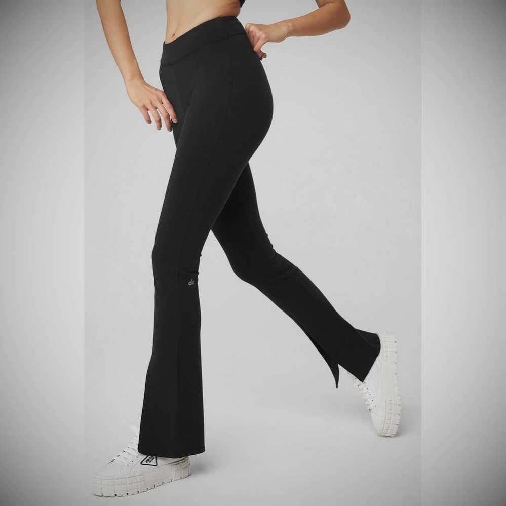 Leggins Alo Yoga Airbrush High-Cintura Flutter Mujer Negros | MX-96IMFP