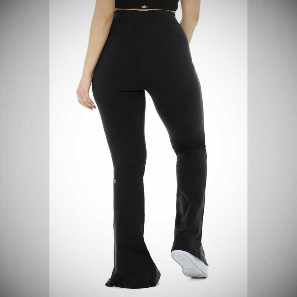 Leggins Alo Yoga Airbrush High-Cintura Flutter Mujer Negros | MX-96IMFP