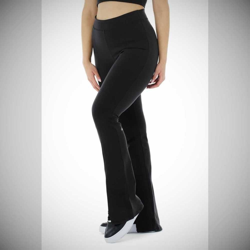 Leggins Alo Yoga Airbrush High-Cintura Flutter Mujer Negros | MX-96IMFP