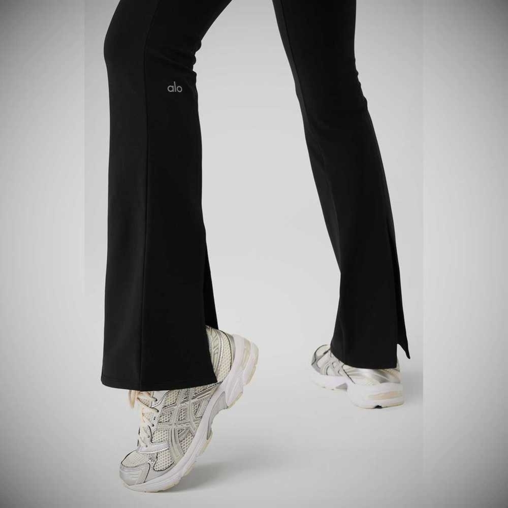 Leggins Alo Yoga Airbrush High-Cintura Kick-Back Mujer Negros | MX-35MQHG