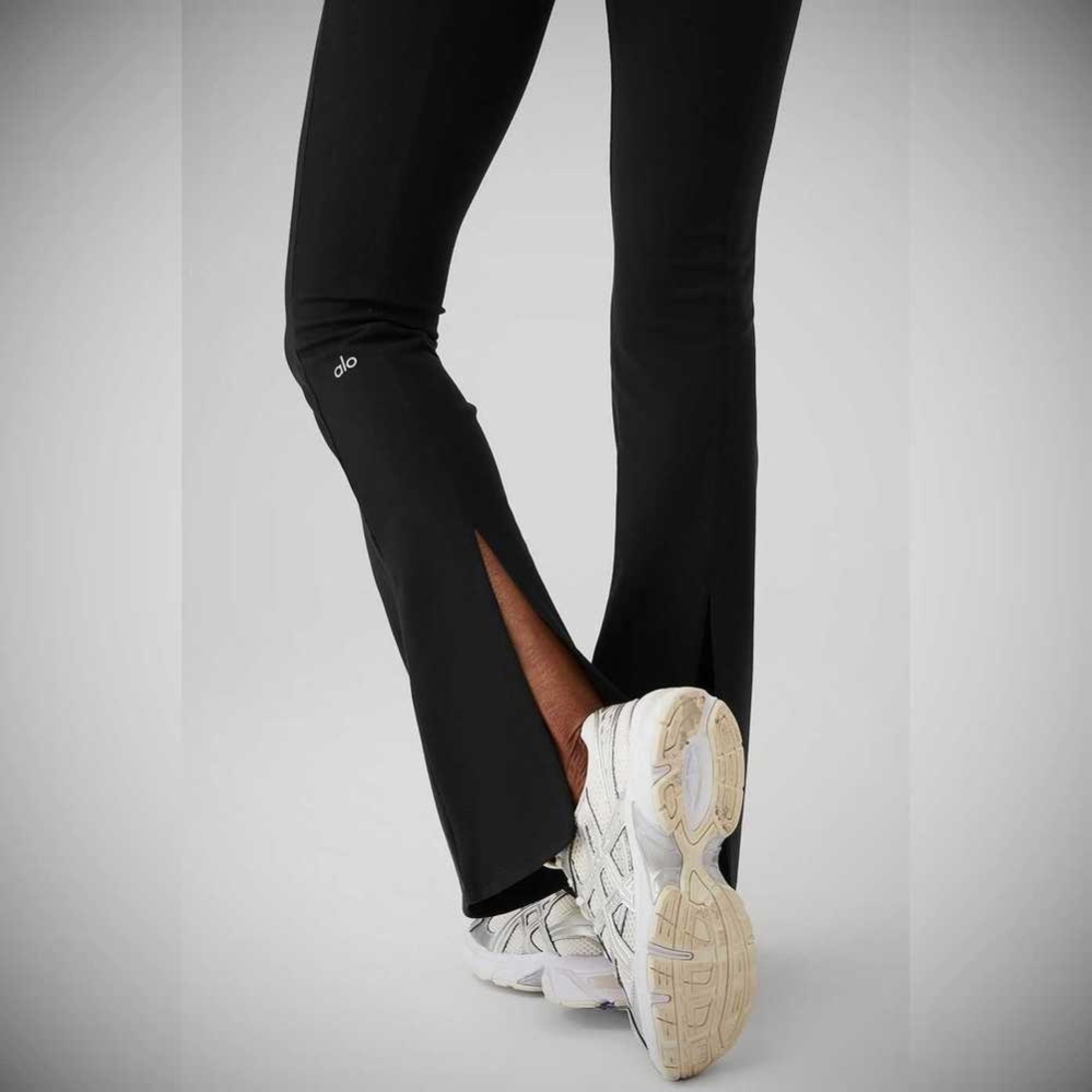 Leggins Alo Yoga Airbrush High-Cintura Kick-Back Mujer Negros | MX-35MQHG