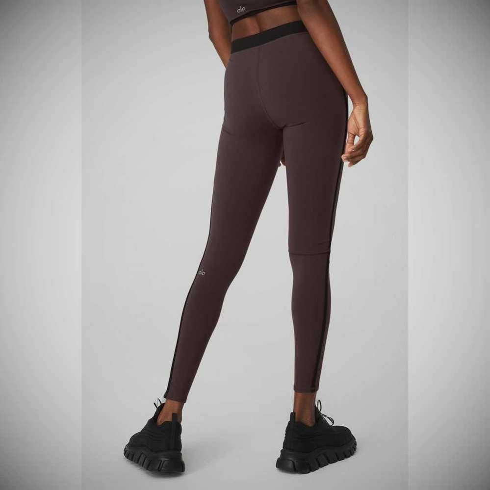 Leggins Alo Yoga Airbrush High-Cintura Streamlined Mujer Morados Grises Negros | MX-07VSXG