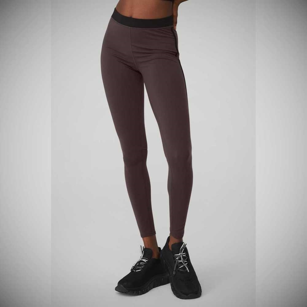 Leggins Alo Yoga Airbrush High-Cintura Streamlined Mujer Morados Grises Negros | MX-07VSXG