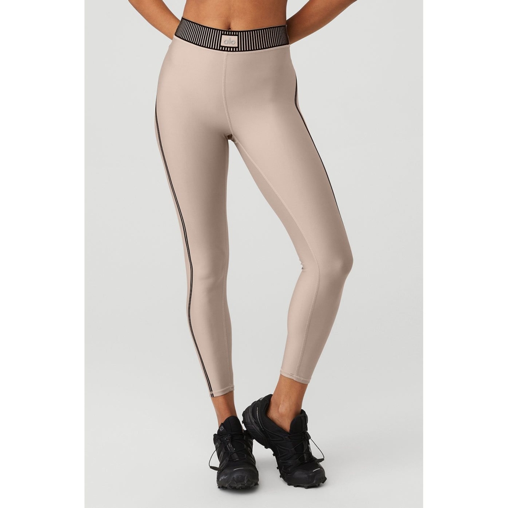 Leggins Alo Yoga Airlift High-Cintura 7/8 Line Up Mujer Grises Marrom | MX-25WSVE