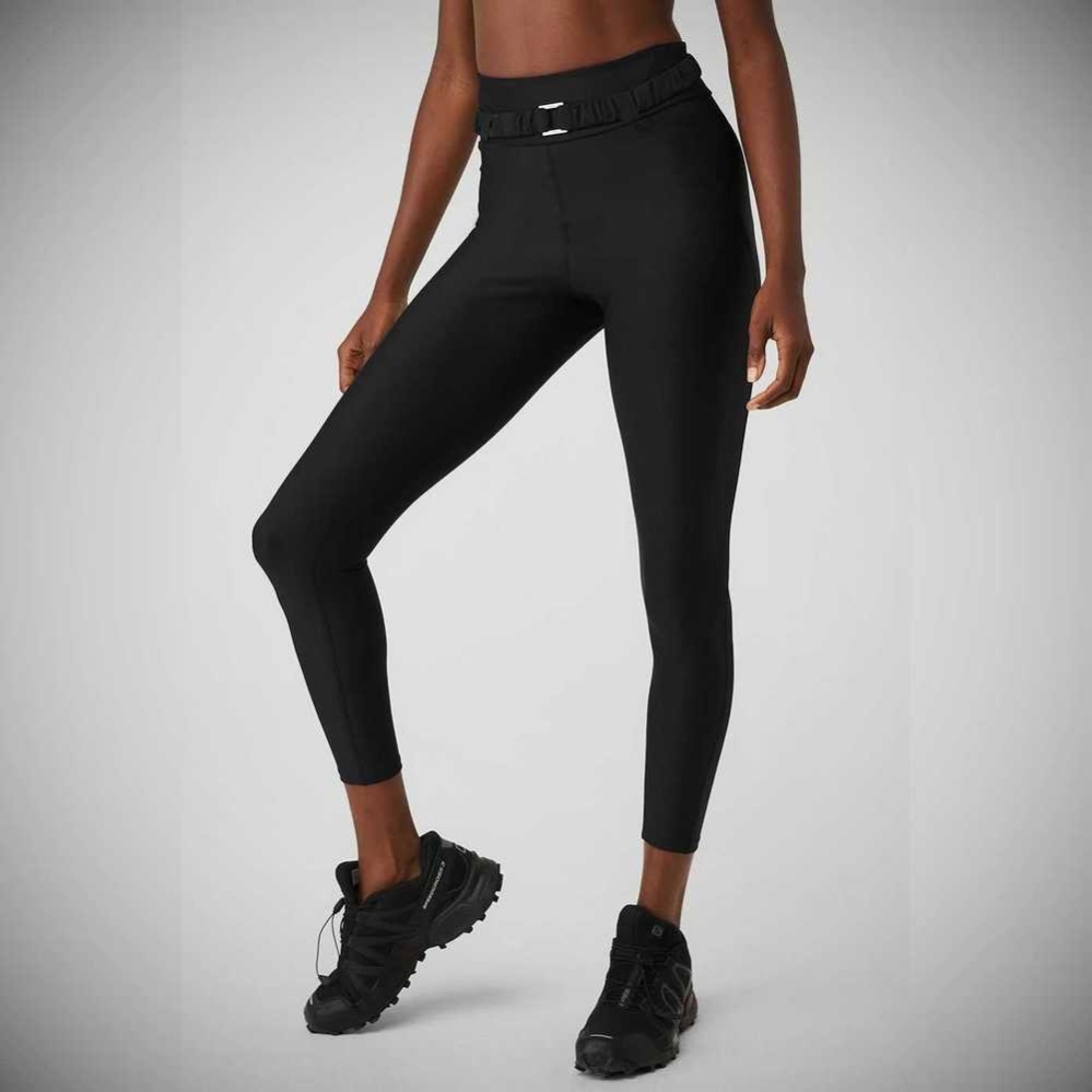 Leggins Alo Yoga Airlift High-Cintura 7/8 Charmer Mujer Negros | MX-93ZEQU