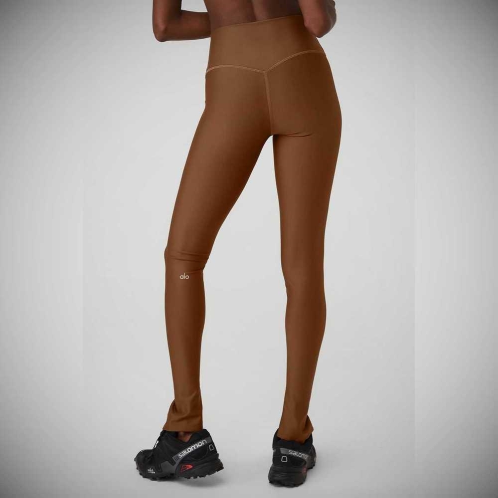 Leggins Alo Yoga Airlift High-Cintura Elongated Mujer Marrom | MX-27REFL