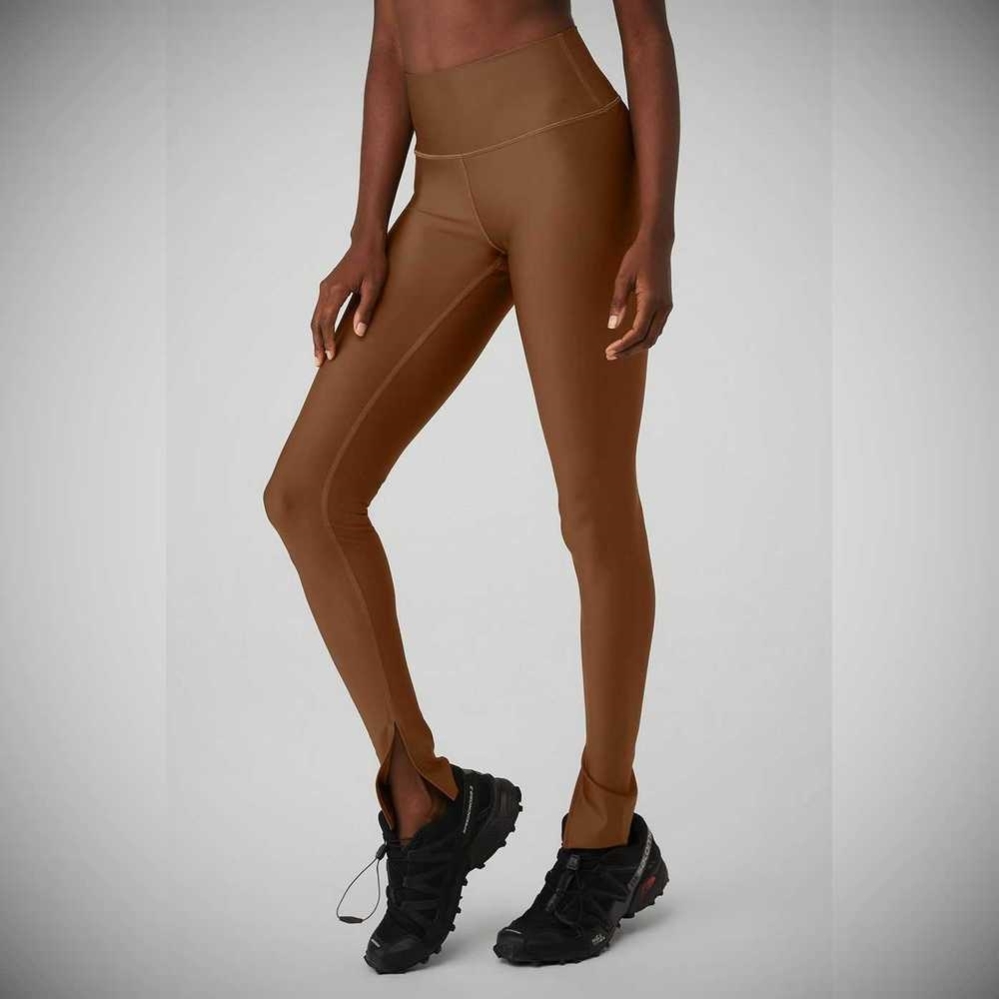 Leggins Alo Yoga Airlift High-Cintura Elongated Mujer Marrom | MX-27REFL