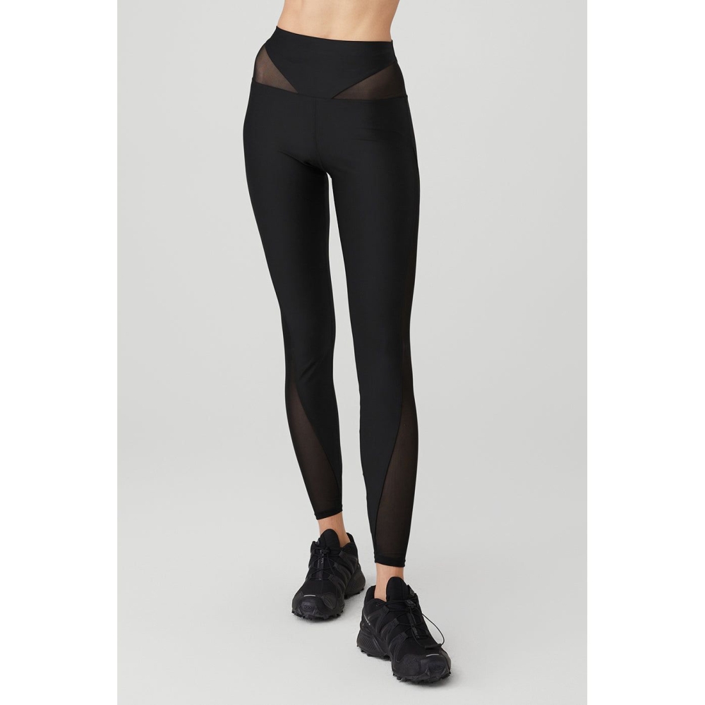 Leggins Alo Yoga Airlift Mesh High-Cintura Allure Mujer Negros | MX-16GOZL