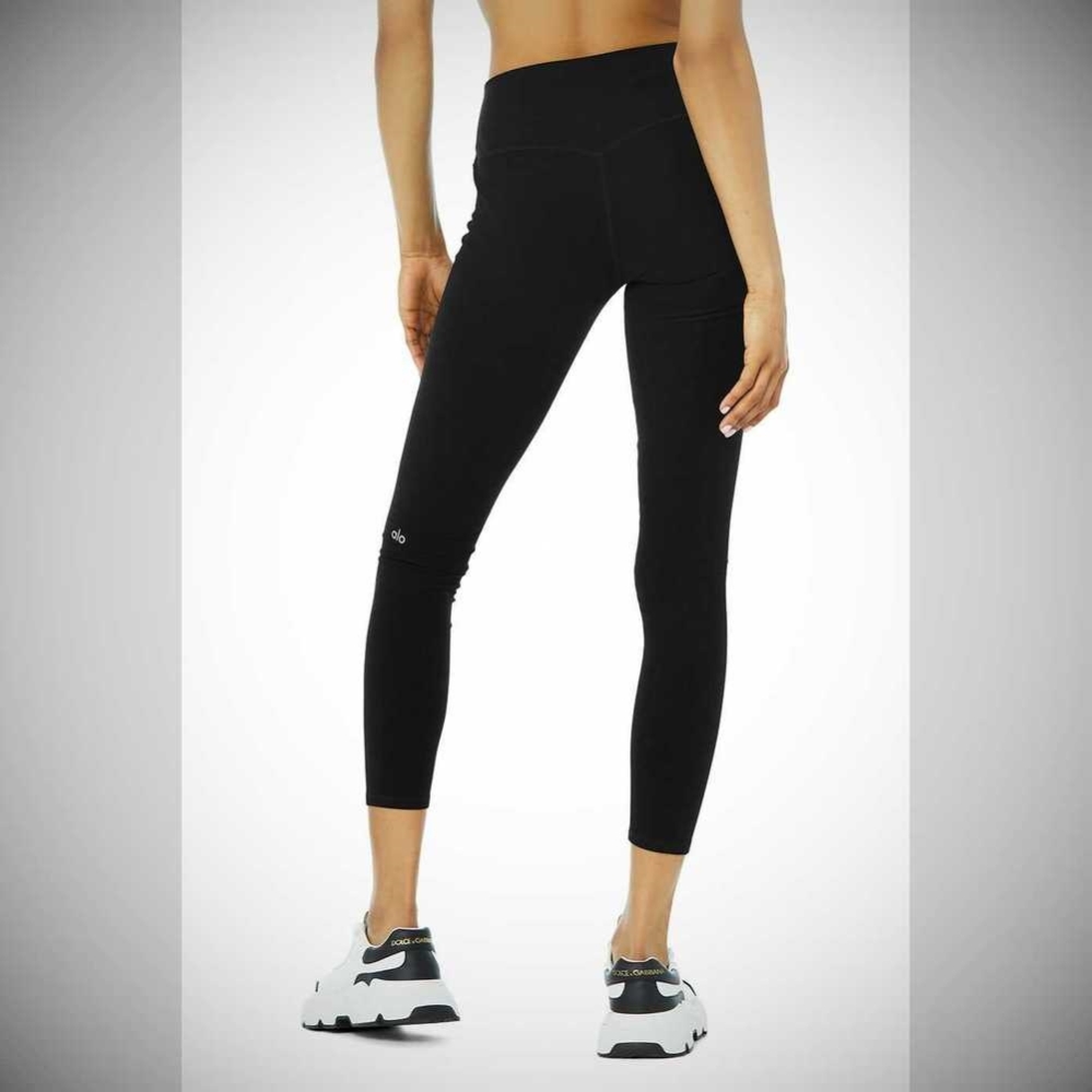 Leggins Alo Yoga Alosoft High-Cintura 7/8 Highlight Mujer Negros | MX-50GHCF