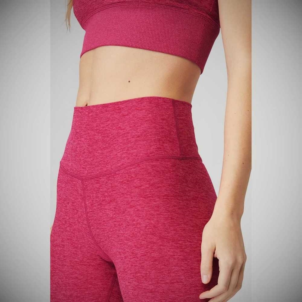 Leggins Alo Yoga Alosoft High-Cintura 7/8 Highlight Mujer Claret | MX-73CVXZ