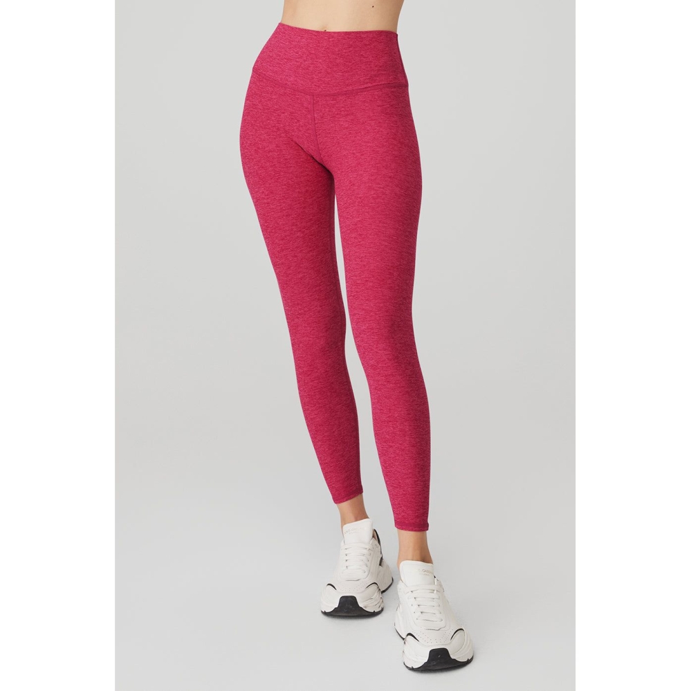 Leggins Alo Yoga Alosoft High-Cintura 7/8 Highlight Mujer Claret | MX-73CVXZ