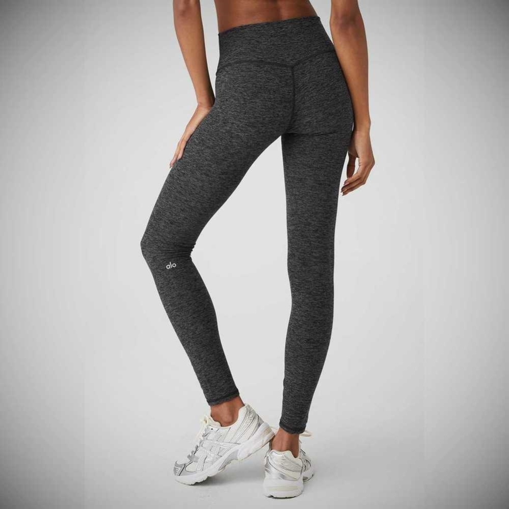 Leggins Alo Yoga Alosoft High-Cintura 7/8 Highlight Mujer Grises Oscuro | MX-75FEQM