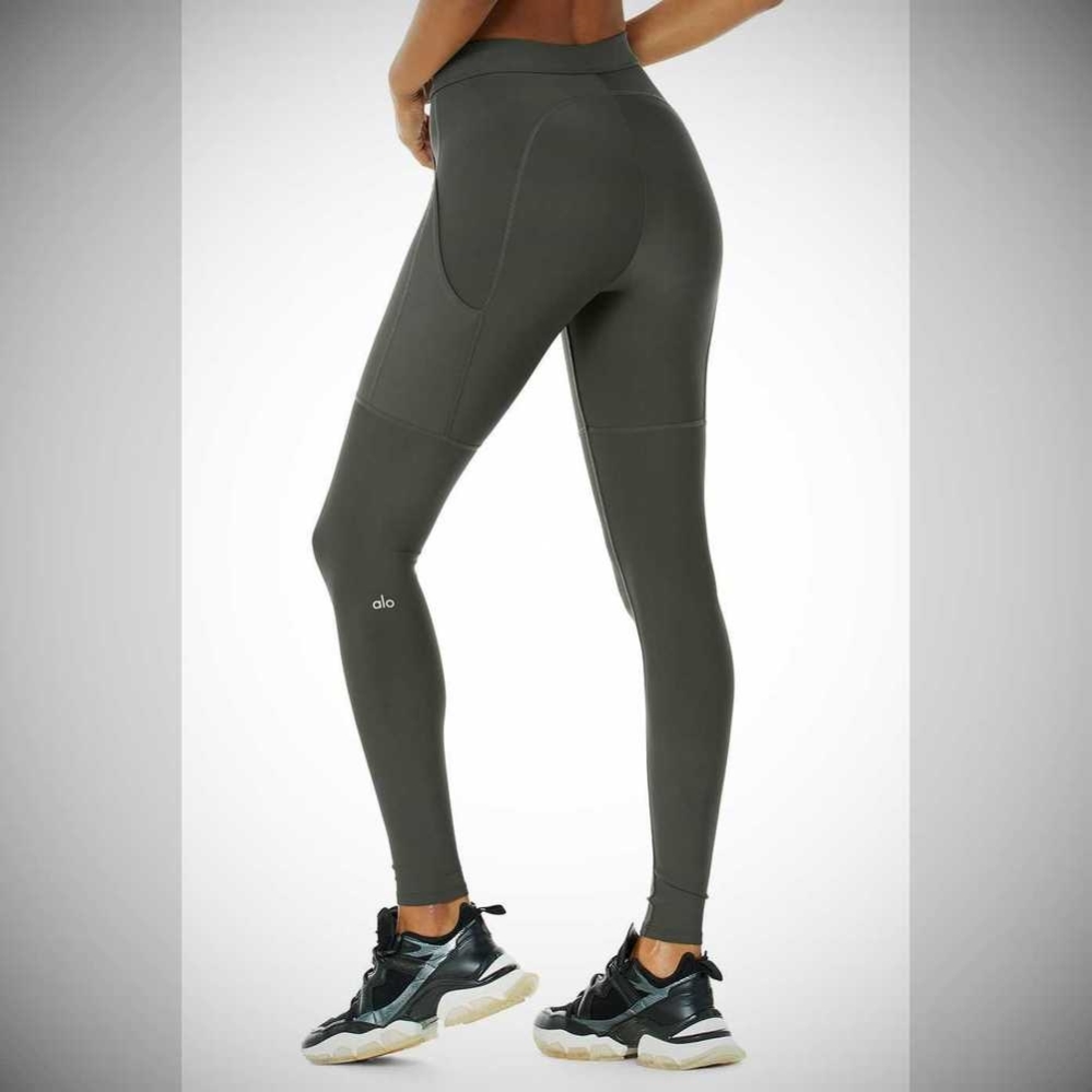 Leggins Alo Yoga High-Cintura 4 Pocket Utility Mujer Verdes Oscuro | MX-30STPW