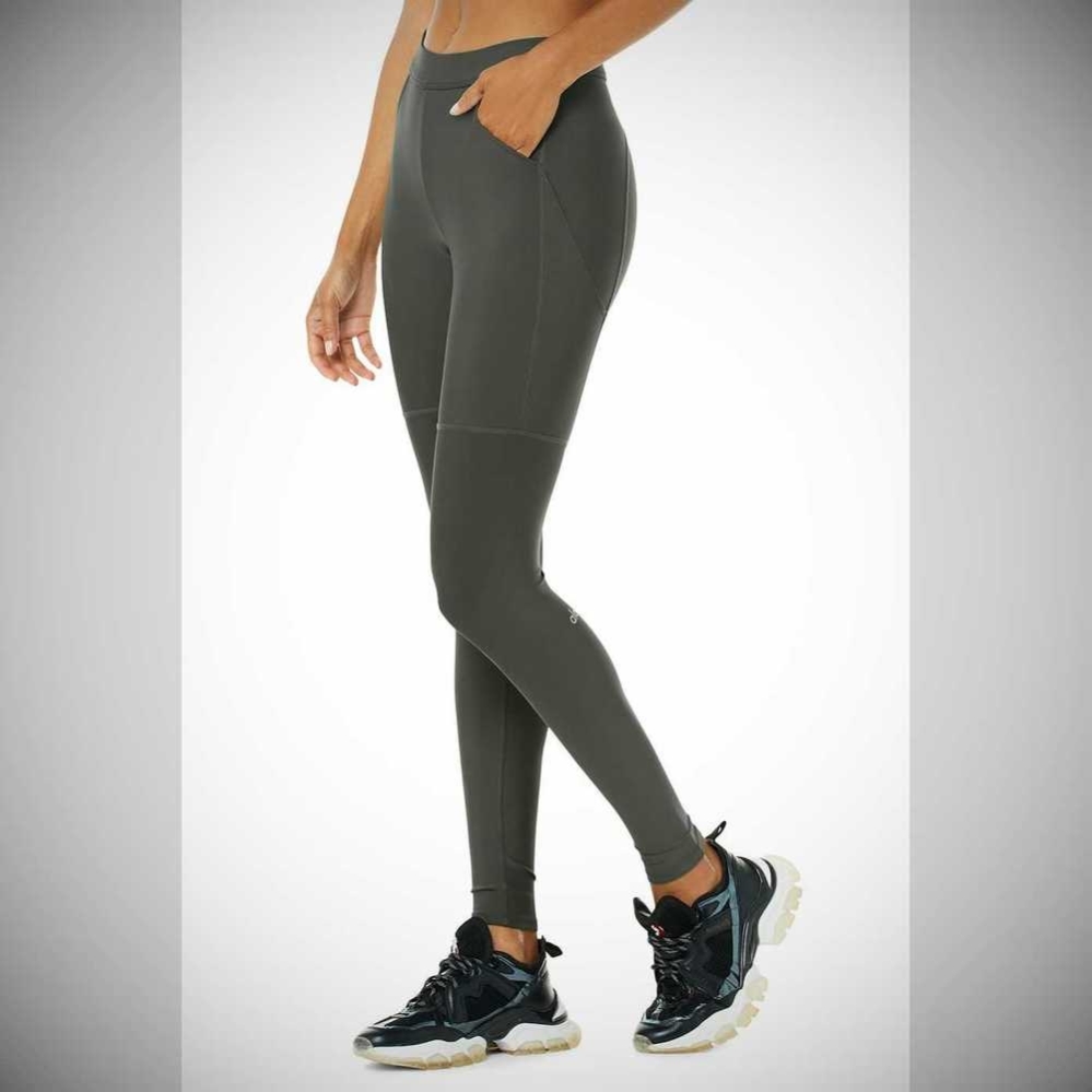 Leggins Alo Yoga High-Cintura 4 Pocket Utility Mujer Verdes Oscuro | MX-30STPW