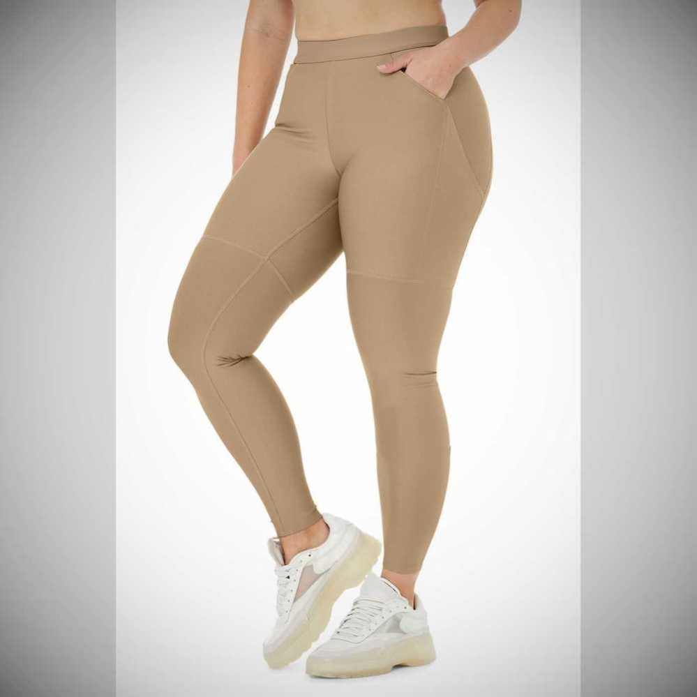 Leggins Alo Yoga High-Cintura 4 Pocket Utility Mujer Marrom | MX-60ALSX