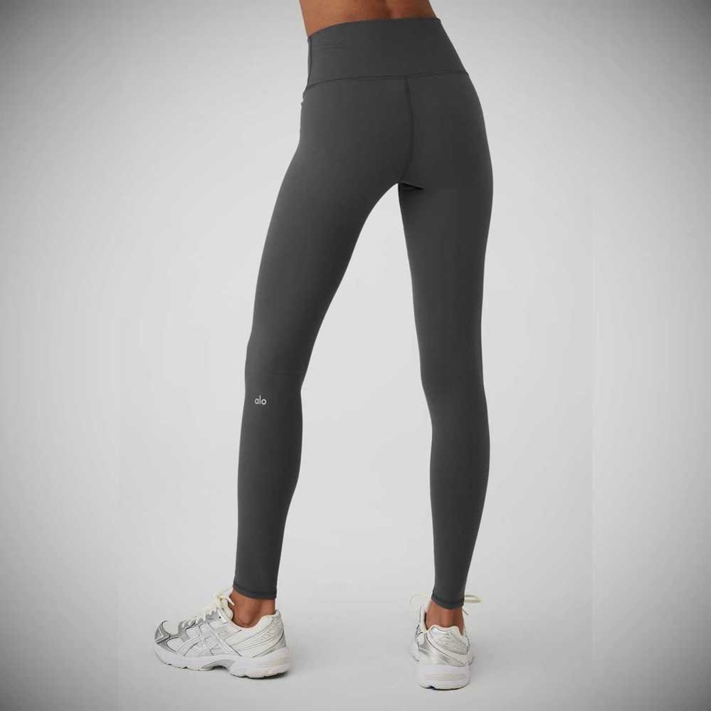 Leggins Alo Yoga High-Cintura Airbrush Mujer Grises | MX-01RMBQ