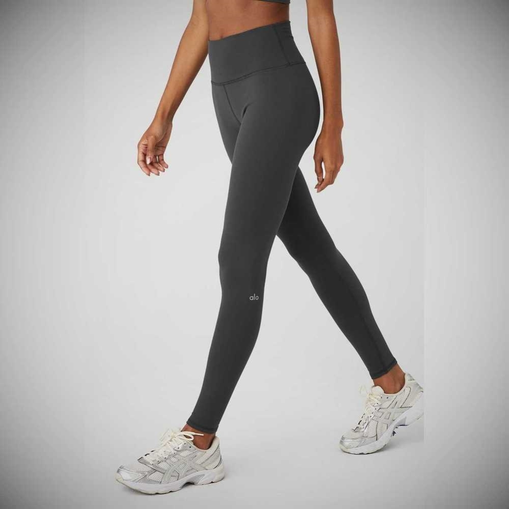 Leggins Alo Yoga High-Cintura Airbrush Mujer Grises | MX-01RMBQ