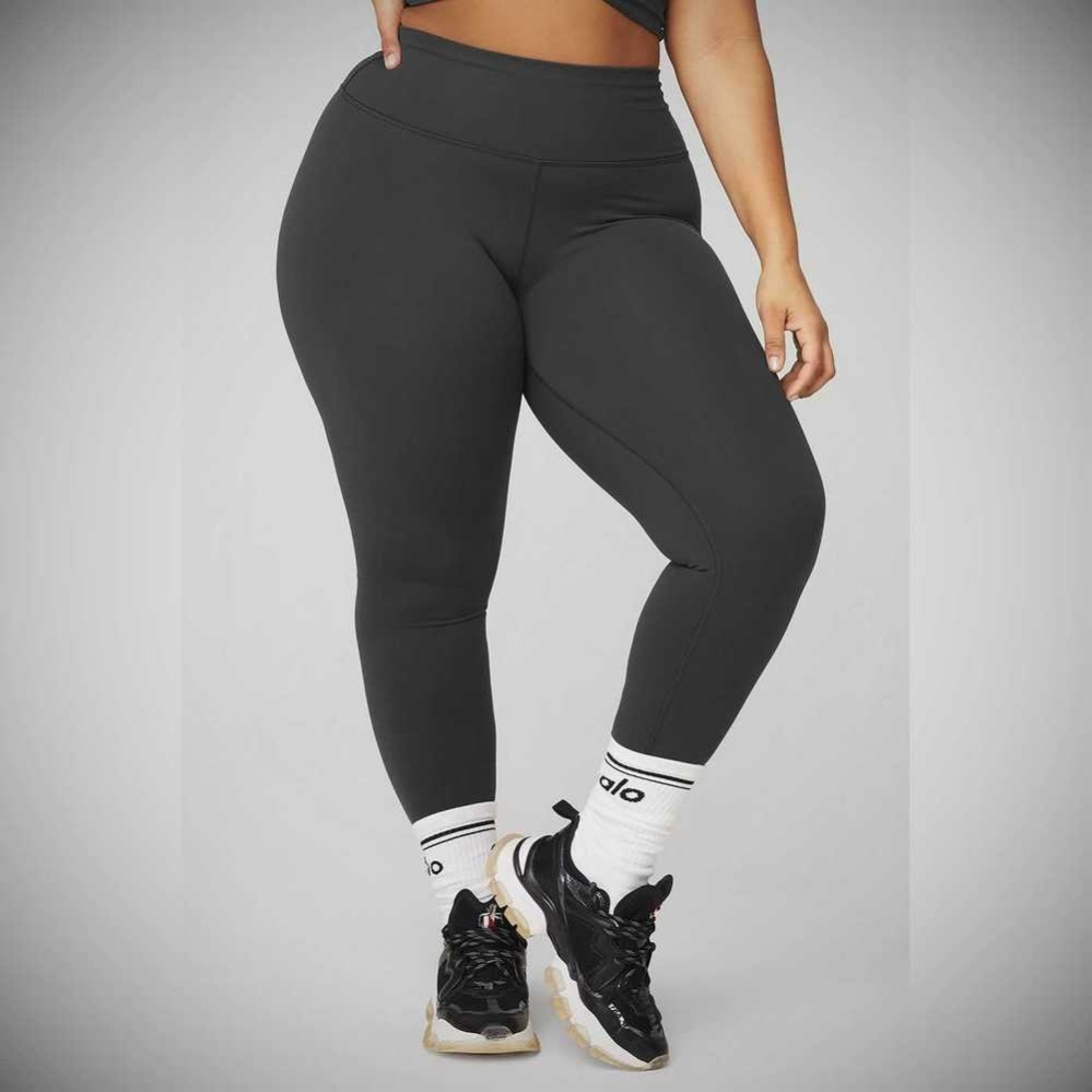 Leggins Alo Yoga High-Cintura Airbrush Mujer Grises | MX-01RMBQ