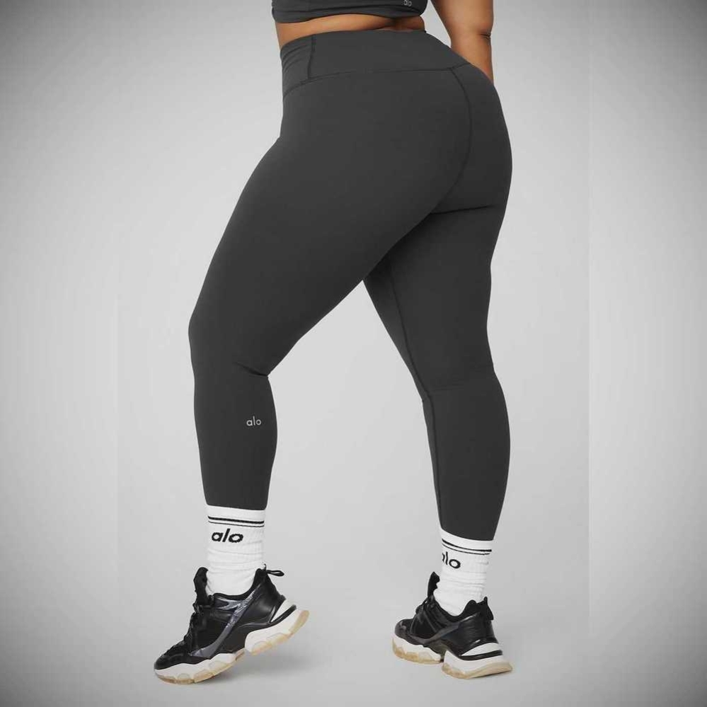 Leggins Alo Yoga High-Cintura Airbrush Mujer Grises | MX-01RMBQ