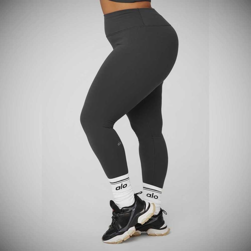 Leggins Alo Yoga High-Cintura Airbrush Mujer Grises | MX-01RMBQ