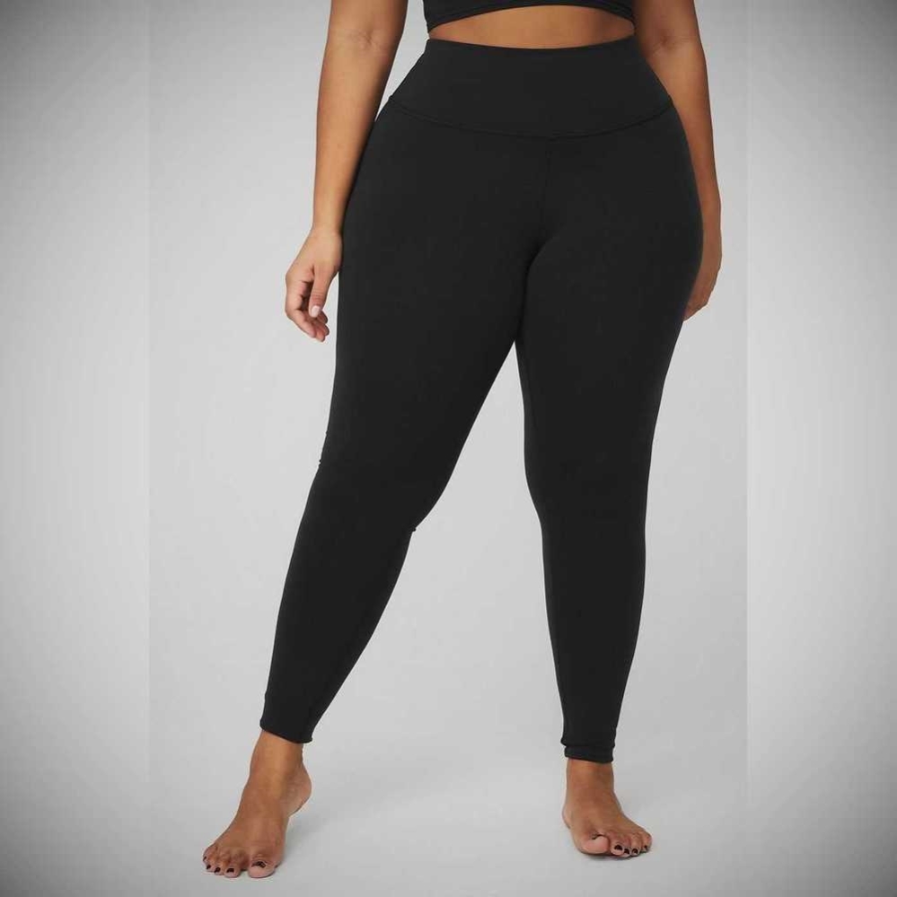 Leggins Alo Yoga High-Cintura Airbrush Mujer Negros | MX-23DCXH