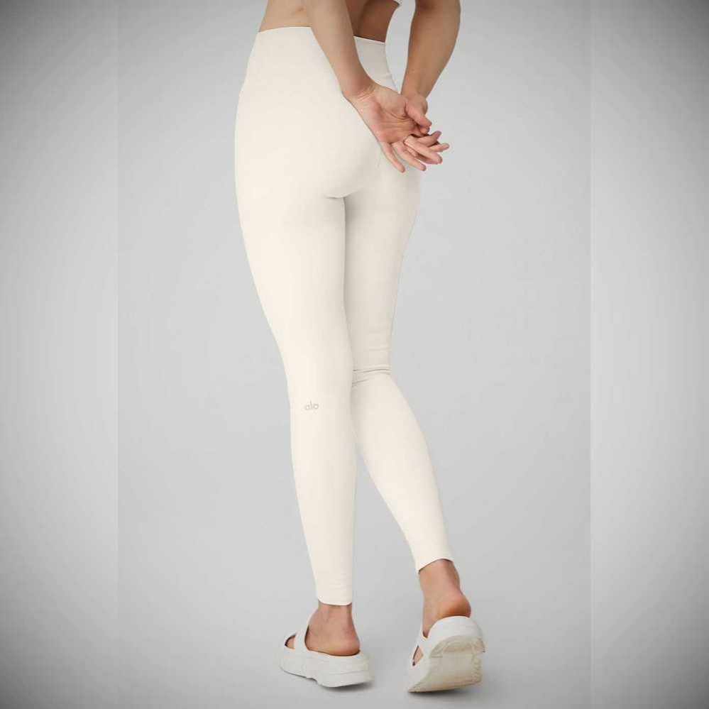 Leggins Alo Yoga High-Cintura Airbrush Mujer Blancos | MX-29FOTW