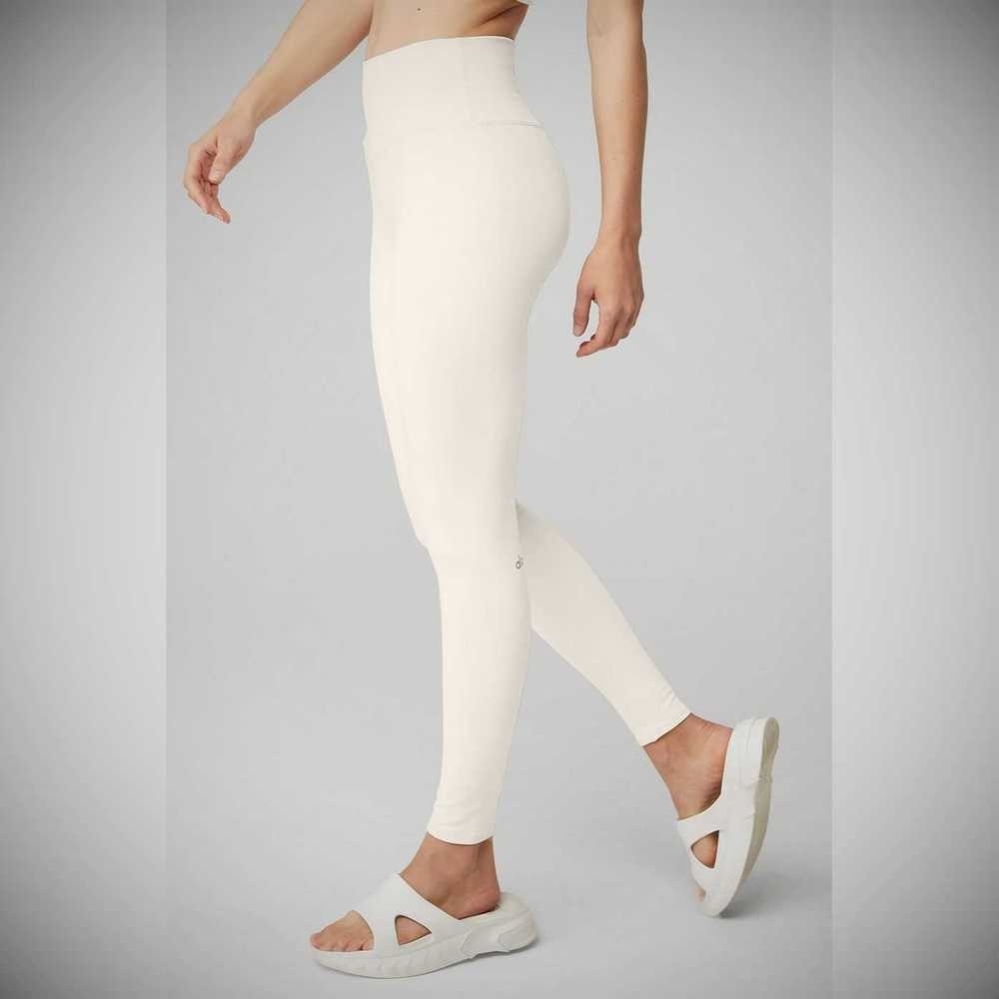 Leggins Alo Yoga High-Cintura Airbrush Mujer Blancos | MX-29FOTW