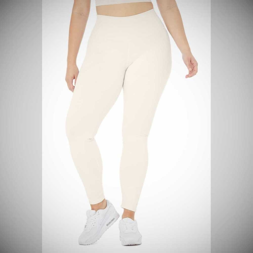 Leggins Alo Yoga High-Cintura Airbrush Mujer Blancos | MX-29FOTW