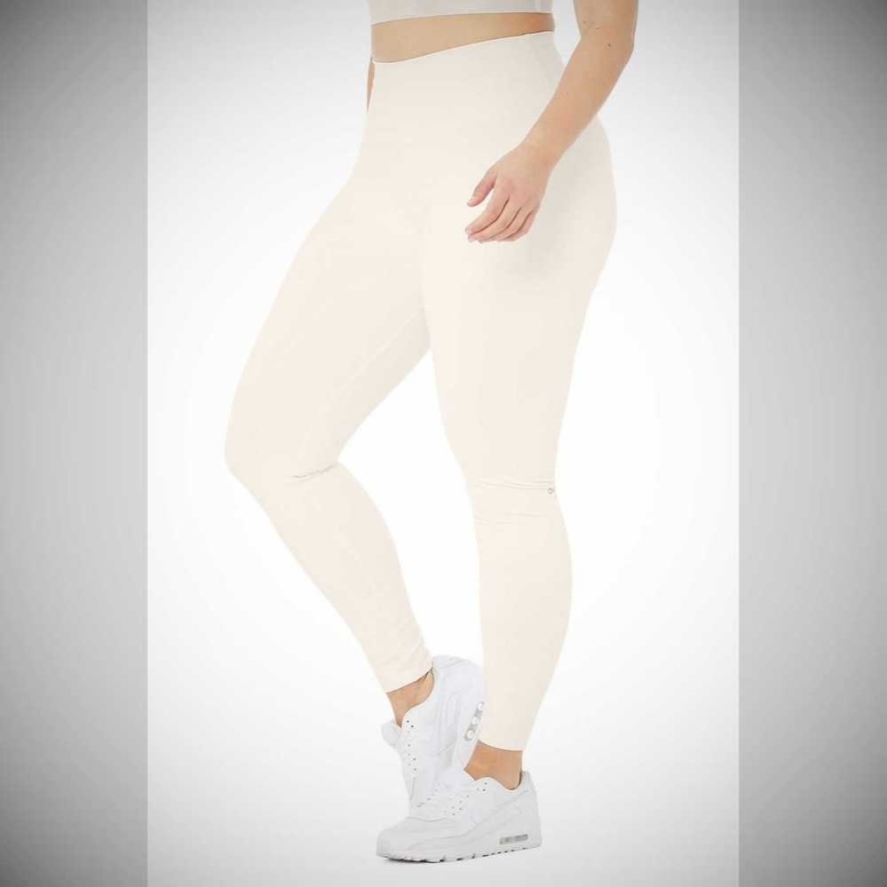 Leggins Alo Yoga High-Cintura Airbrush Mujer Blancos | MX-29FOTW