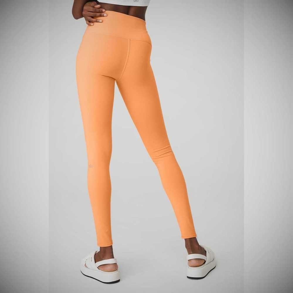 Leggins Alo Yoga High-Cintura Airbrush Mujer Naranjas | MX-29GULM