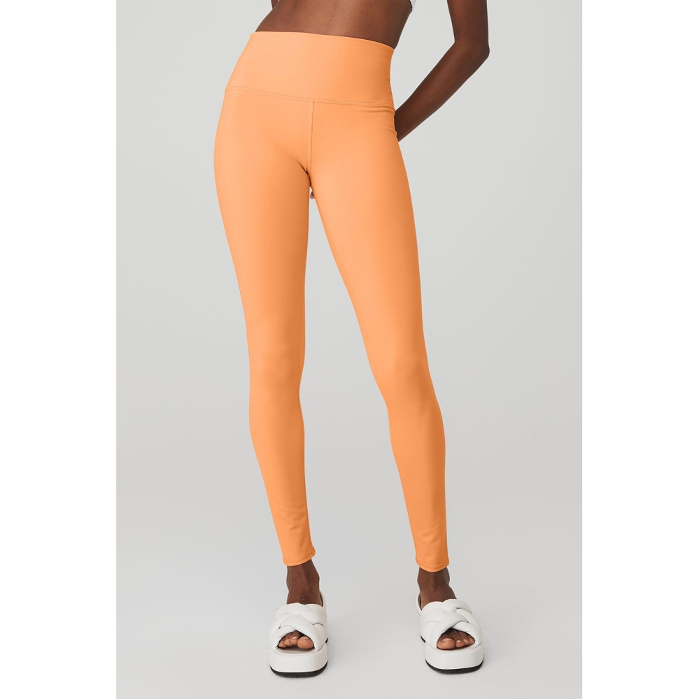 Leggins Alo Yoga High-Cintura Airbrush Mujer Naranjas | MX-29GULM