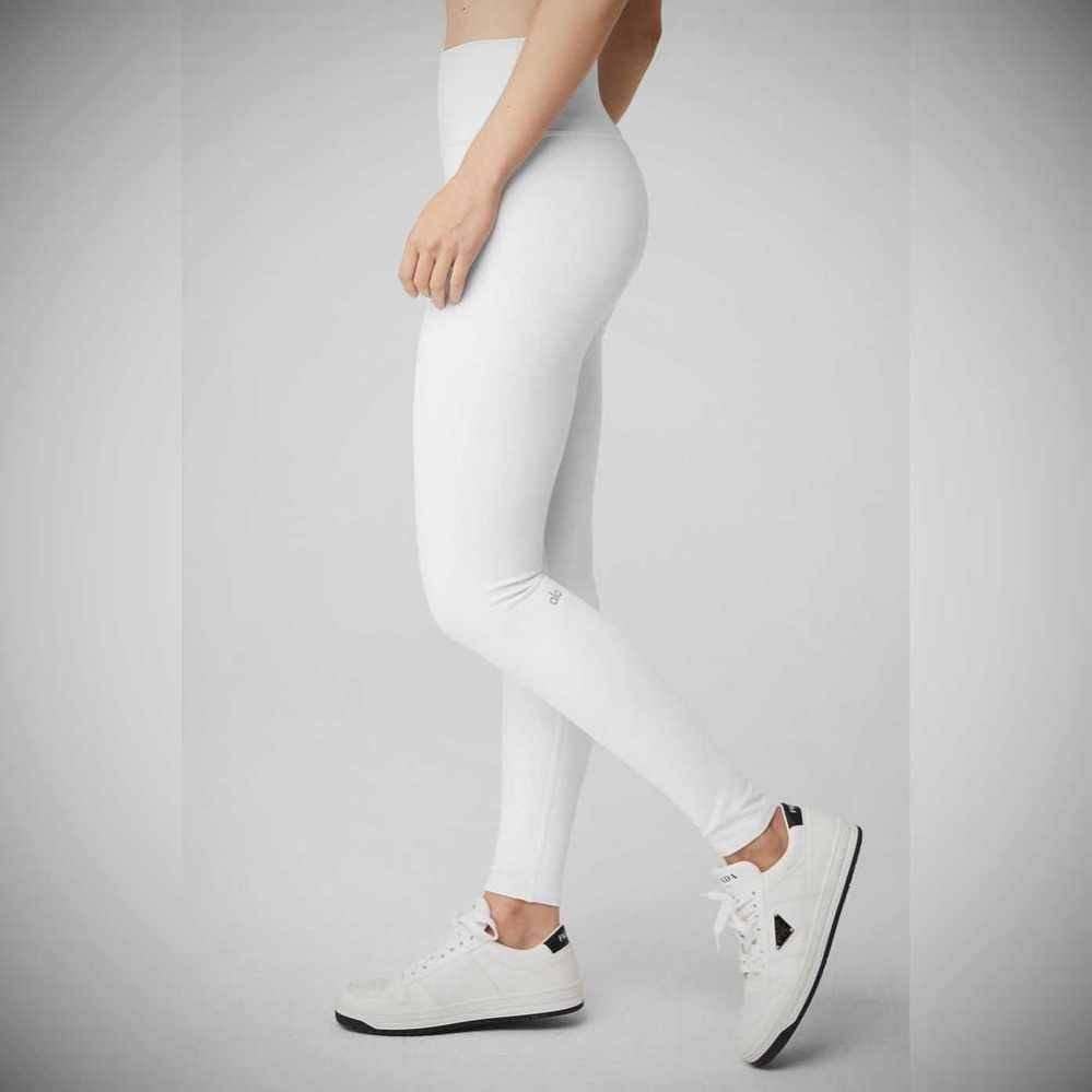 Leggins Alo Yoga High-Cintura Airbrush Mujer Blancos | MX-36PXWM