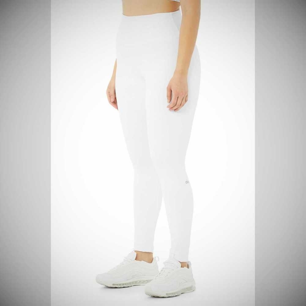 Leggins Alo Yoga High-Cintura Airbrush Mujer Blancos | MX-36PXWM