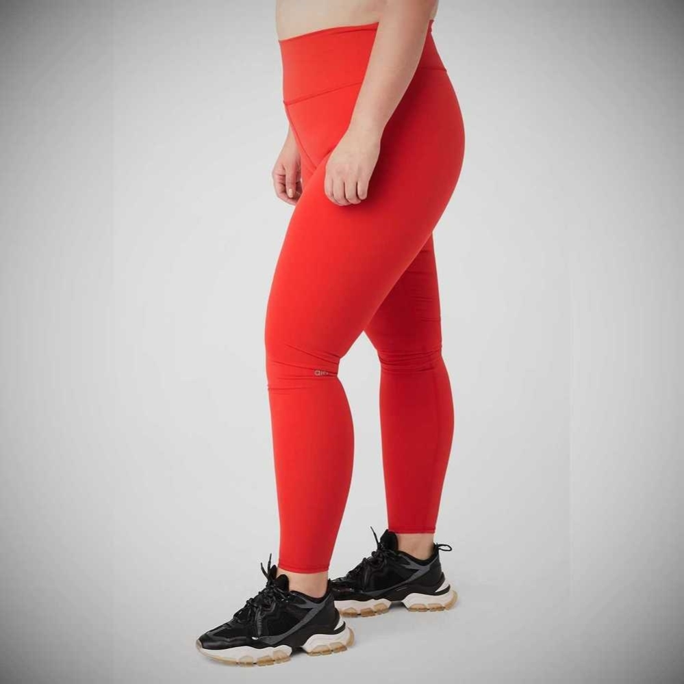 Leggins Alo Yoga High-Cintura Airbrush Mujer Rojos | MX-37VWJE