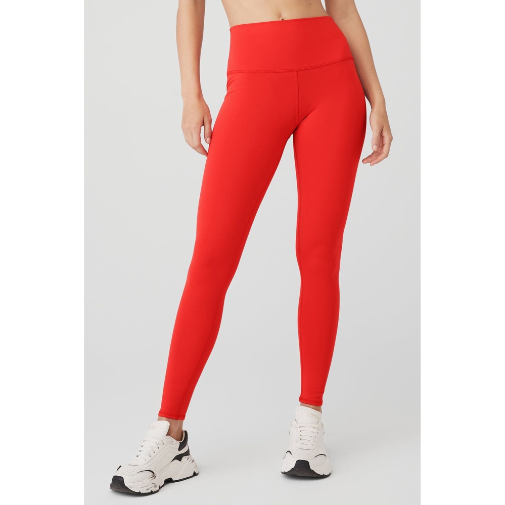 Leggins Alo Yoga High-Cintura Airbrush Mujer Rojos | MX-37VWJE