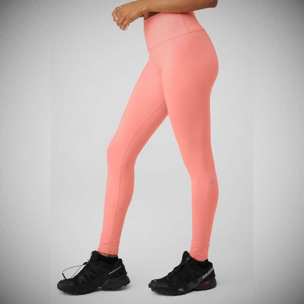 Leggins Alo Yoga High-Cintura Airbrush Mujer Rosas | MX-40CXZG