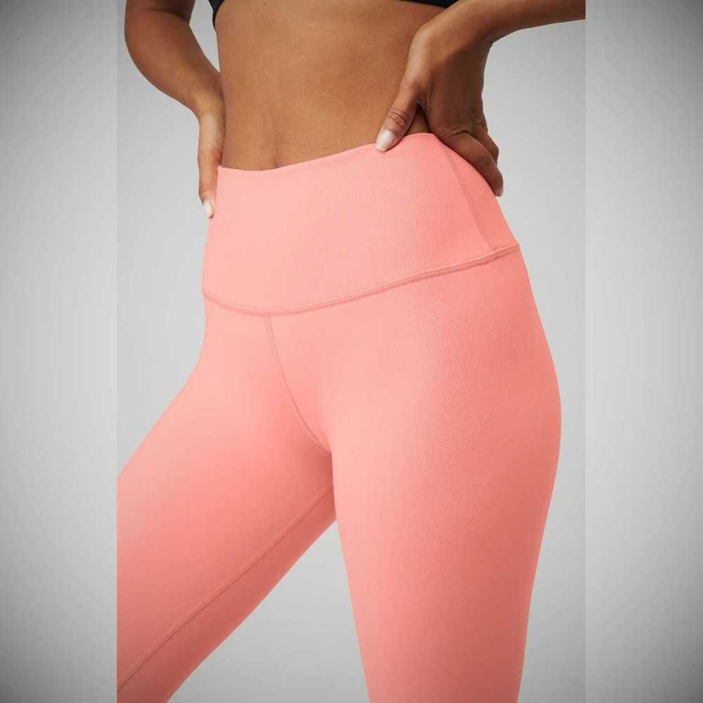 Leggins Alo Yoga High-Cintura Airbrush Mujer Rosas | MX-40CXZG