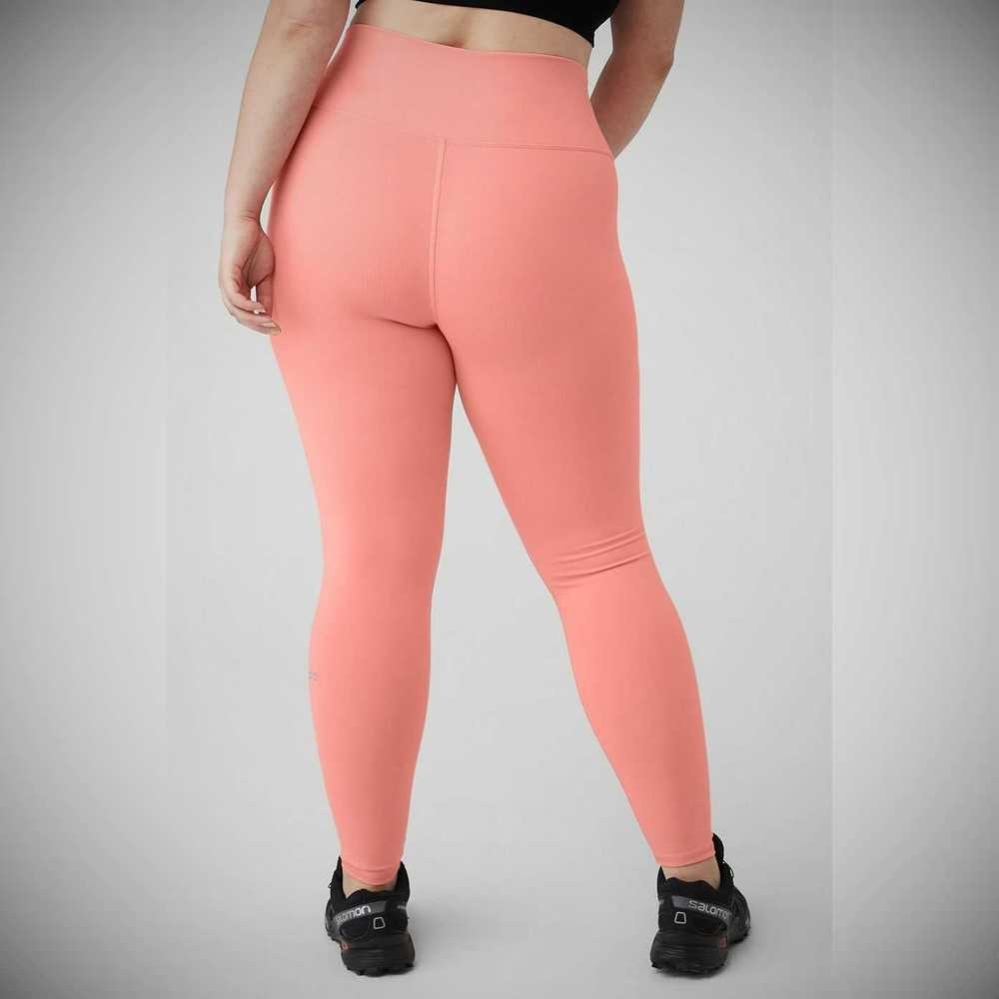 Leggins Alo Yoga High-Cintura Airbrush Mujer Rosas | MX-40CXZG