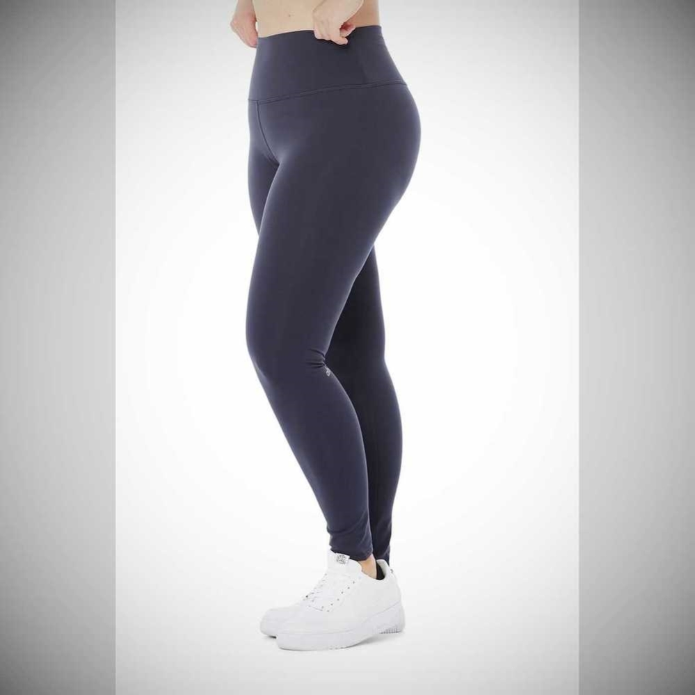 Leggins Alo Yoga High-Cintura Airbrush Mujer Azul Marino | MX-73YZSL