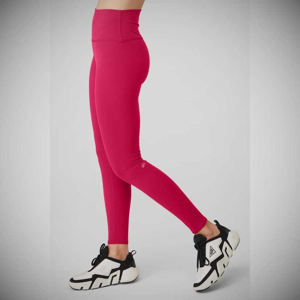 Leggins Alo Yoga High-Cintura Airbrush Mujer Claret | MX-80HOXN