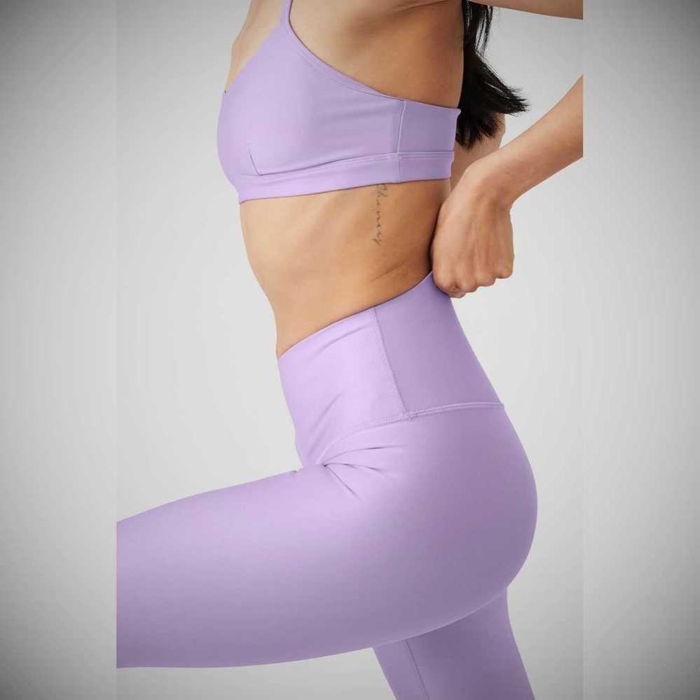 Leggins Alo Yoga High-Cintura Airlift Mujer Morados | MX-01WSMP