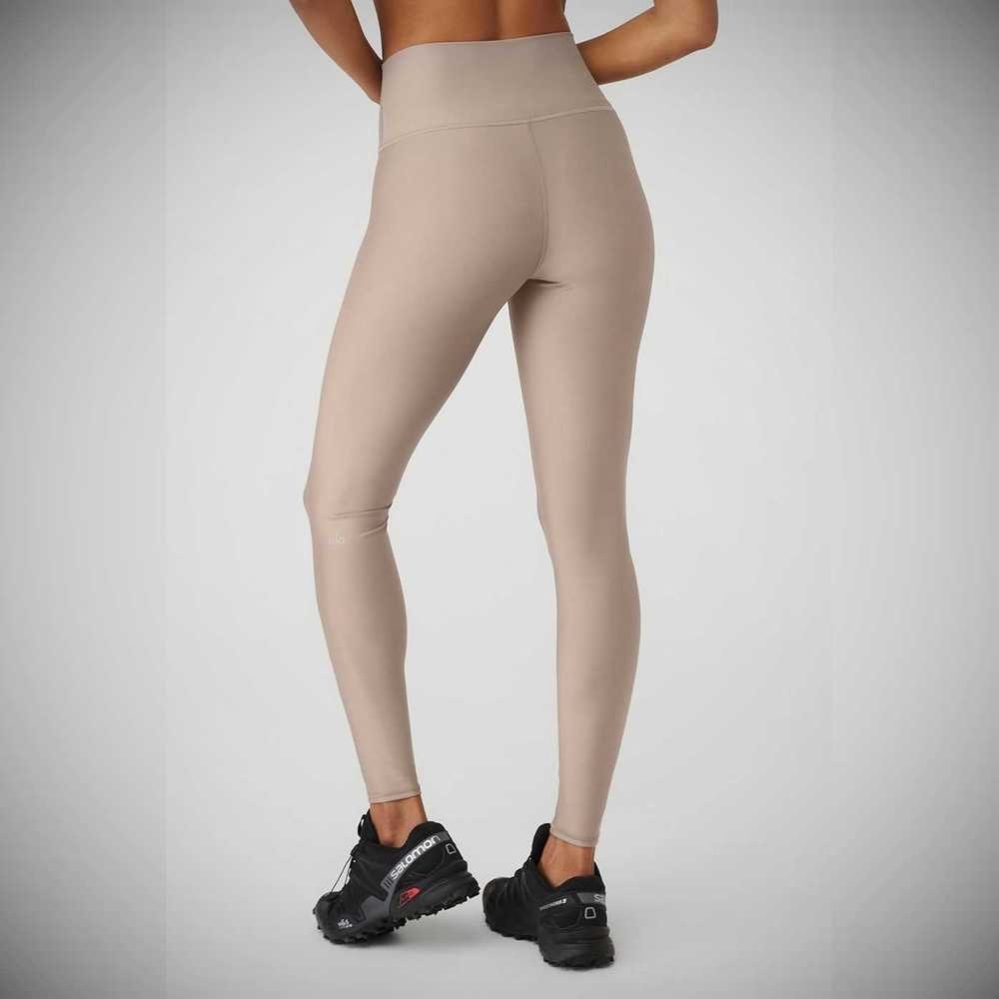 Leggins Alo Yoga High-Cintura Airlift Mujer Grises Marrom | MX-53EOSP