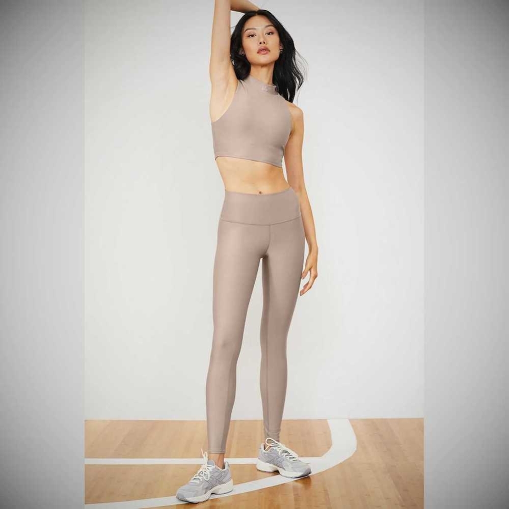 Leggins Alo Yoga High-Cintura Airlift Mujer Grises Marrom | MX-53EOSP