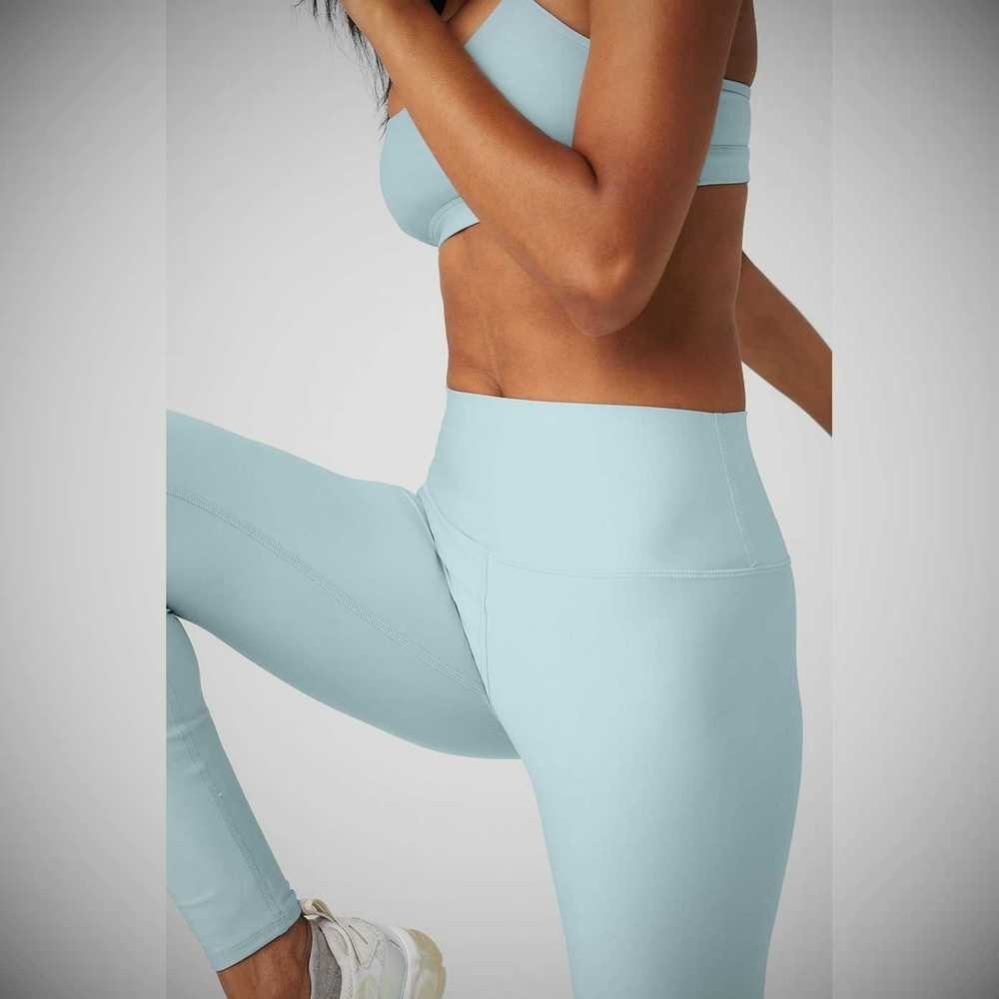 Leggins Alo Yoga High-Cintura Airlift Mujer Azules | MX-56IBCT