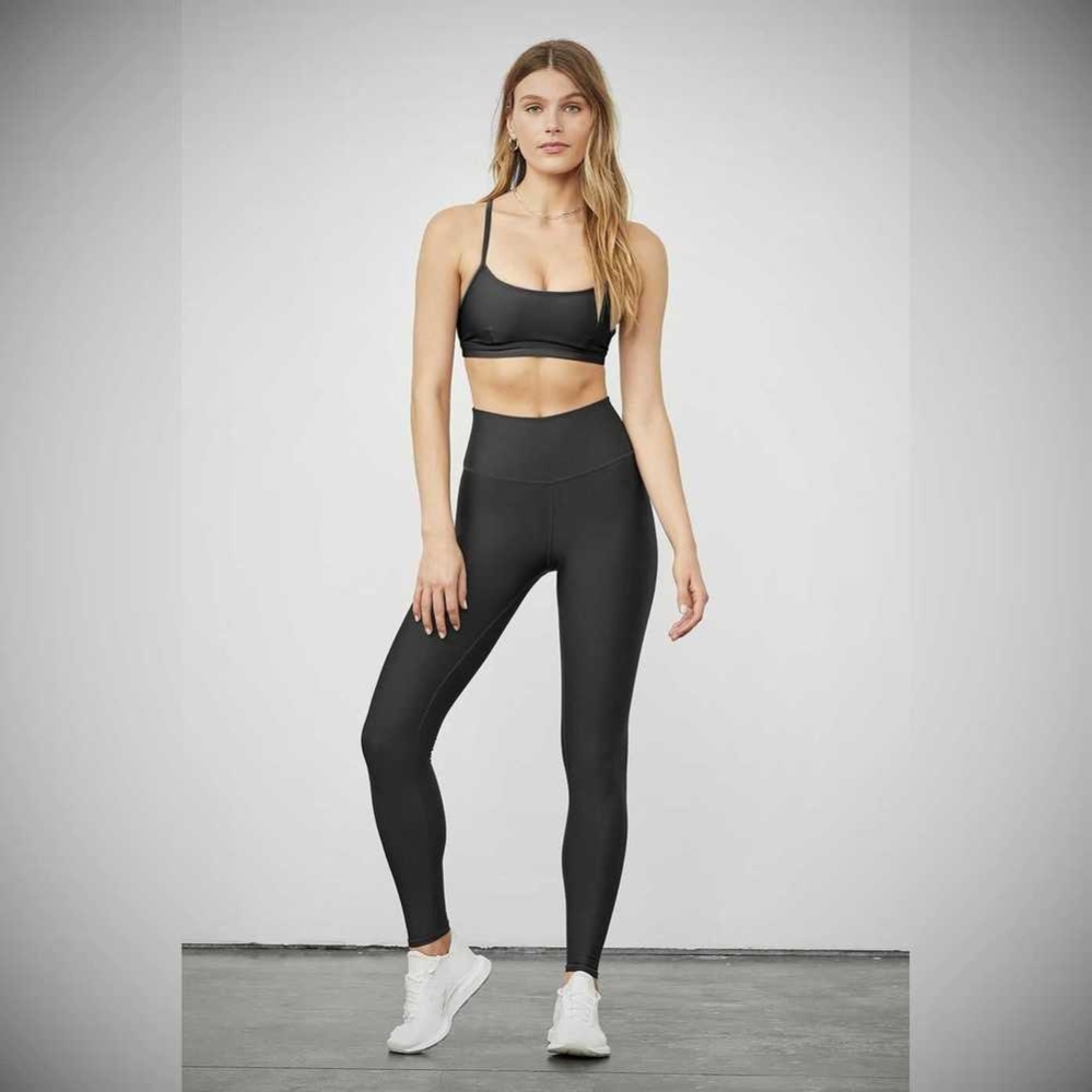 Leggins Alo Yoga High-Cintura Airlift Mujer Grises | MX-58PRMN