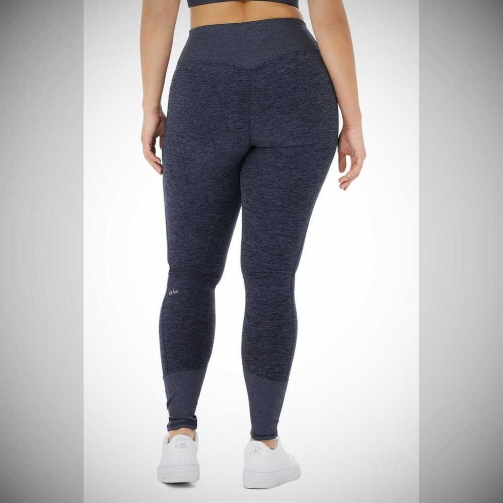 Leggins Alo Yoga High-Cintura Alosoft Lounge Mujer Azul Marino | MX-04LRTP