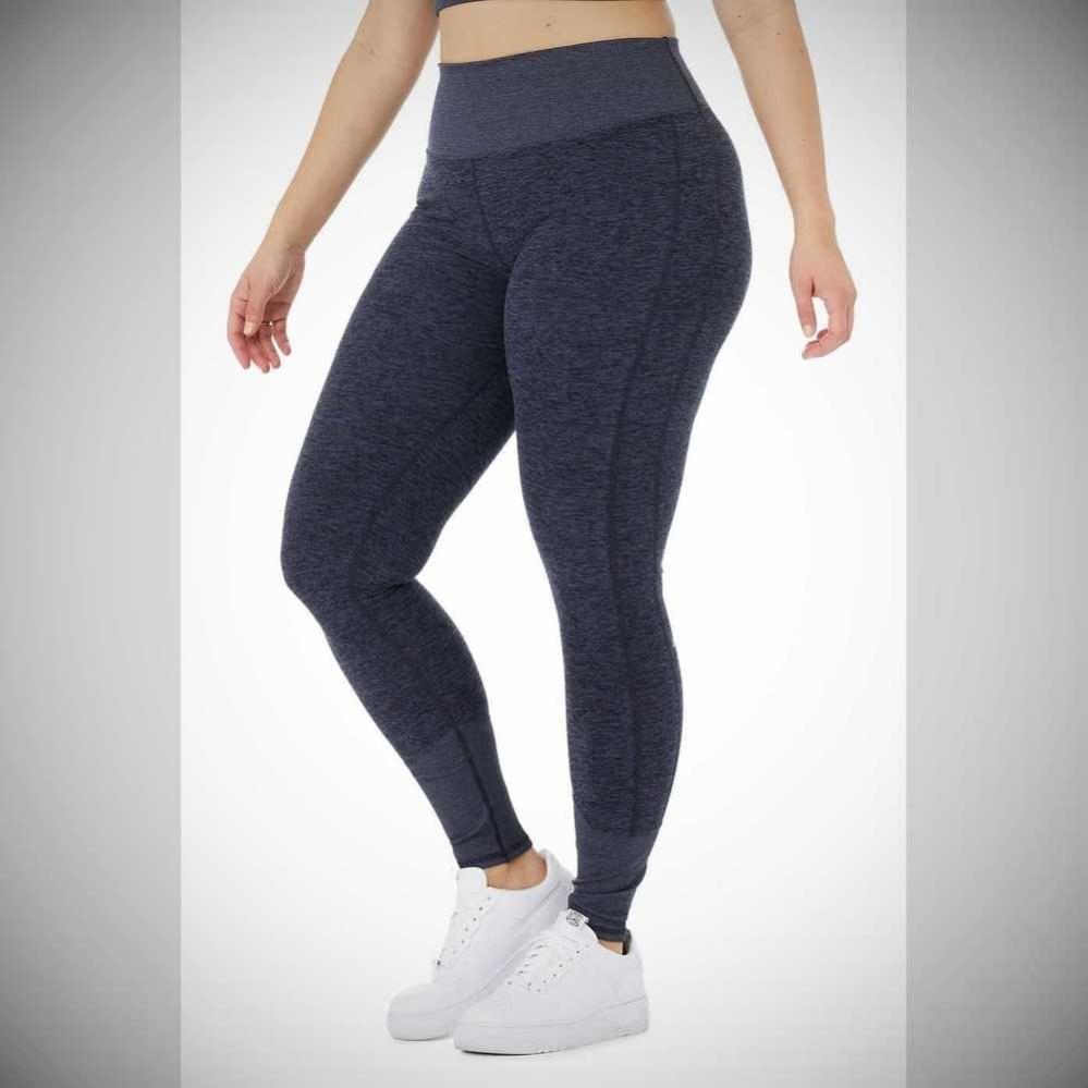 Leggins Alo Yoga High-Cintura Alosoft Lounge Mujer Azul Marino | MX-04LRTP