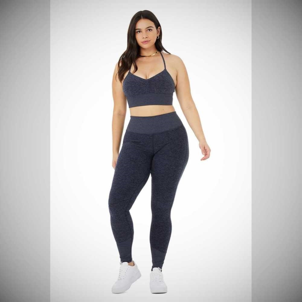 Leggins Alo Yoga High-Cintura Alosoft Lounge Mujer Azul Marino | MX-04LRTP