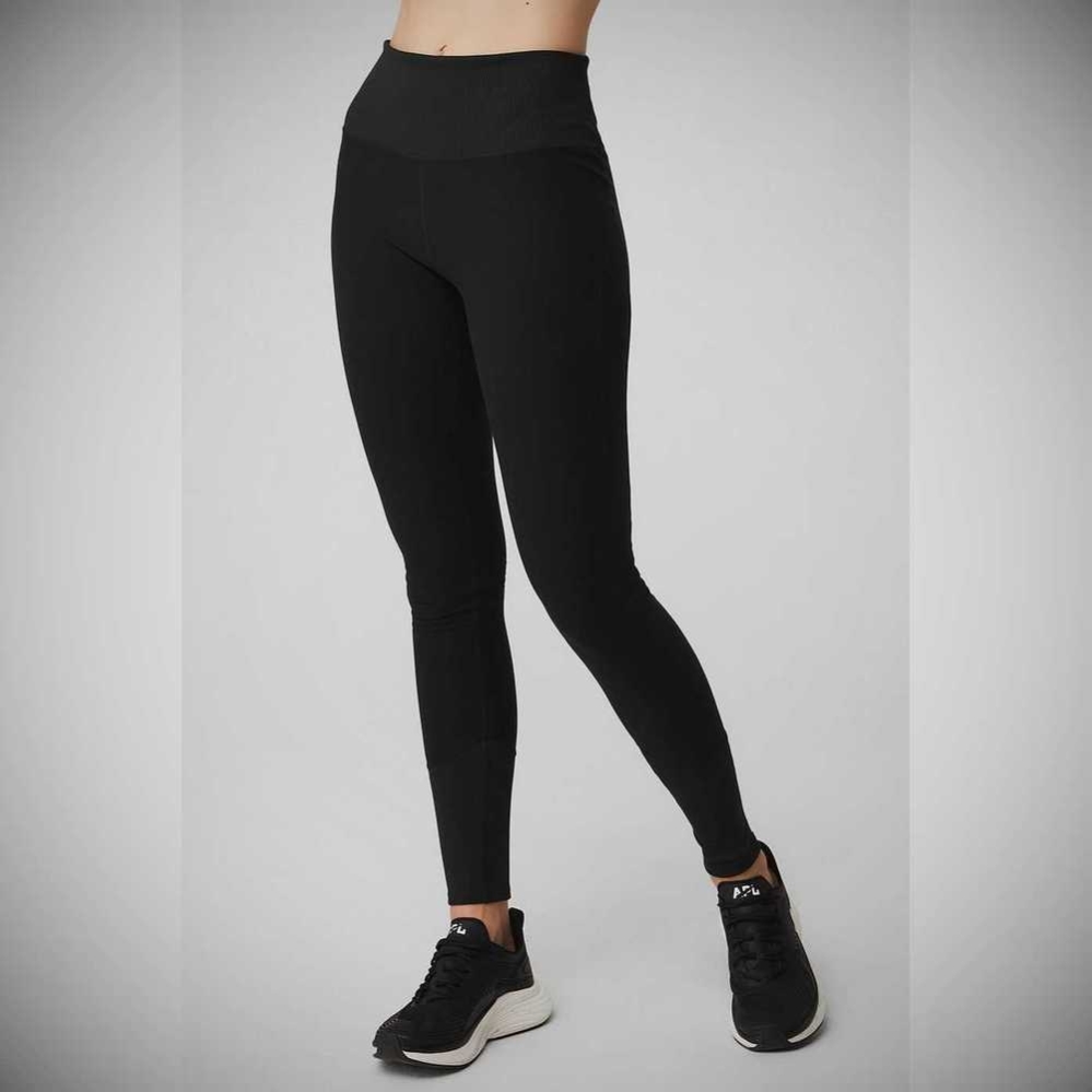 Leggins Alo Yoga High-Cintura Alosoft Lounge Mujer Negros | MX-72CZGV