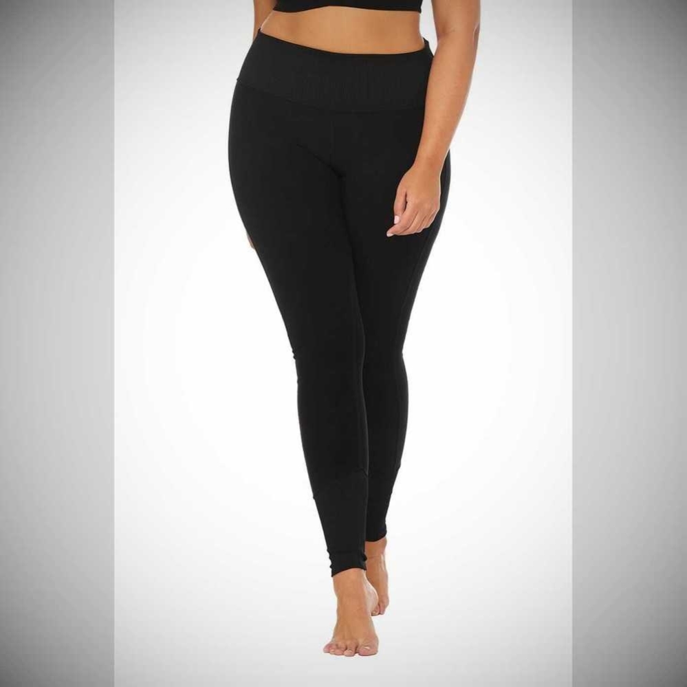 Leggins Alo Yoga High-Cintura Alosoft Lounge Mujer Negros | MX-72CZGV